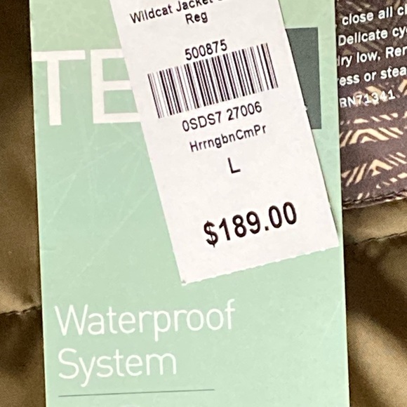 NWT L.L. Bean Wildcat Jacket Waterproof Insulated Herringbone Coat Hood Womens L - Picture 12 of 14